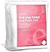 Five Star Mattress Pad with Fitted Skirt - Hypoallergenic Mattress Cover Made in the USA, Queen