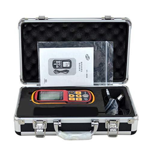 Medidor de espesores ultrasónico digital LCD, rango de medición 1,2-225 mm, velocidad del sonido 1000-9999 m/s para acero, aluminio, cobre, vidrio, plástico, etc. miniatura 1