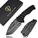 Messe mit günstig Kaufen-AUBEY Klappmesser Tanto Messer mit Clip, Scharfe Taschenmesser mit 440C Stahl Klinge, Schwarz G10 Griff, Glasbrecher, Geschenkbox - Pocket Knife für Outdoor Survival Jagd