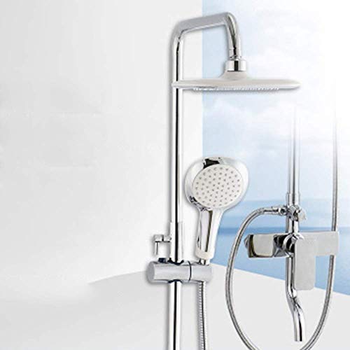 Ensemble de douche en cuivre pour robinet de salle de bain avec pommeau de douche booster luxe