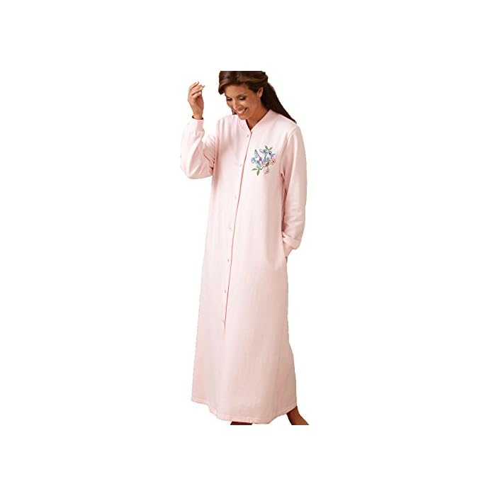 long snap front robe