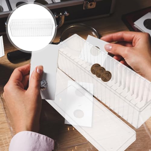 Caja para monedas TEHAUX organizador transparente miniatura 7