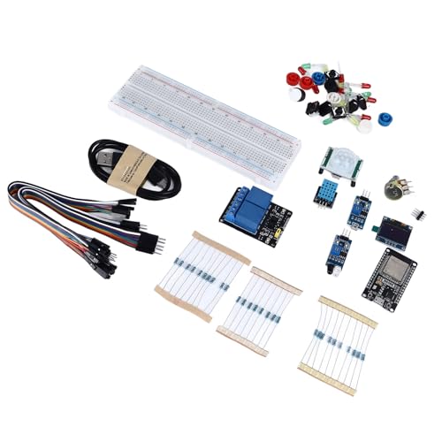 Placa de desarrollo con pantalla OLED kit de electrónica y luces LED diy 3