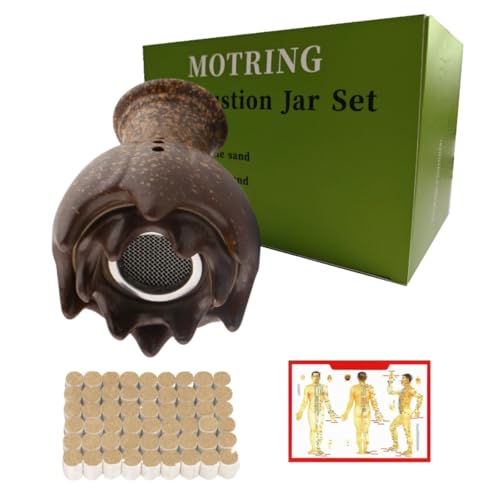Moxibustion pot à sable violet portatif avec support rouleaux de moxa pour soin à la maison