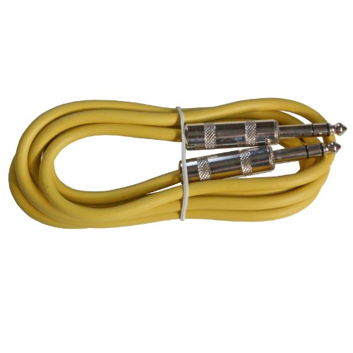 Cable de Audio Profesional Balanceado 6.3mm 6ft Amarillo miniatura 1