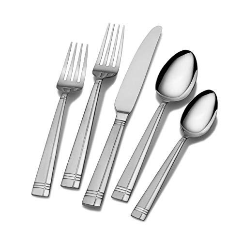 Super Cheap 🛒 International Silver Dawson Frost Stainless Steel Flatware, 20-Piece Set, Service for 4