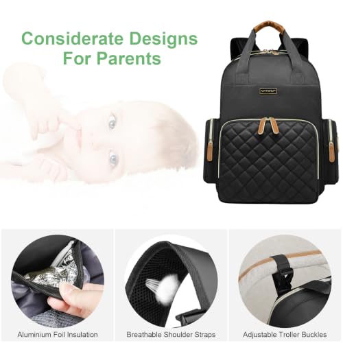 Diaper Bag Backpack With Changing Station, Large Baby Organizer Bag - Image 5