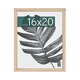 MCS Studio Gallery 16x20 Poster Frame Natural Woodgrain, Vertical & Horizontal Wall Hanging Large Picture Frame for Photos, Posters & Art Prints (1-Pack)