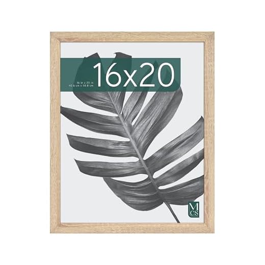 MCS Studio Gallery Frame, Natural Woodgrain, 16 x 20 in, Single
