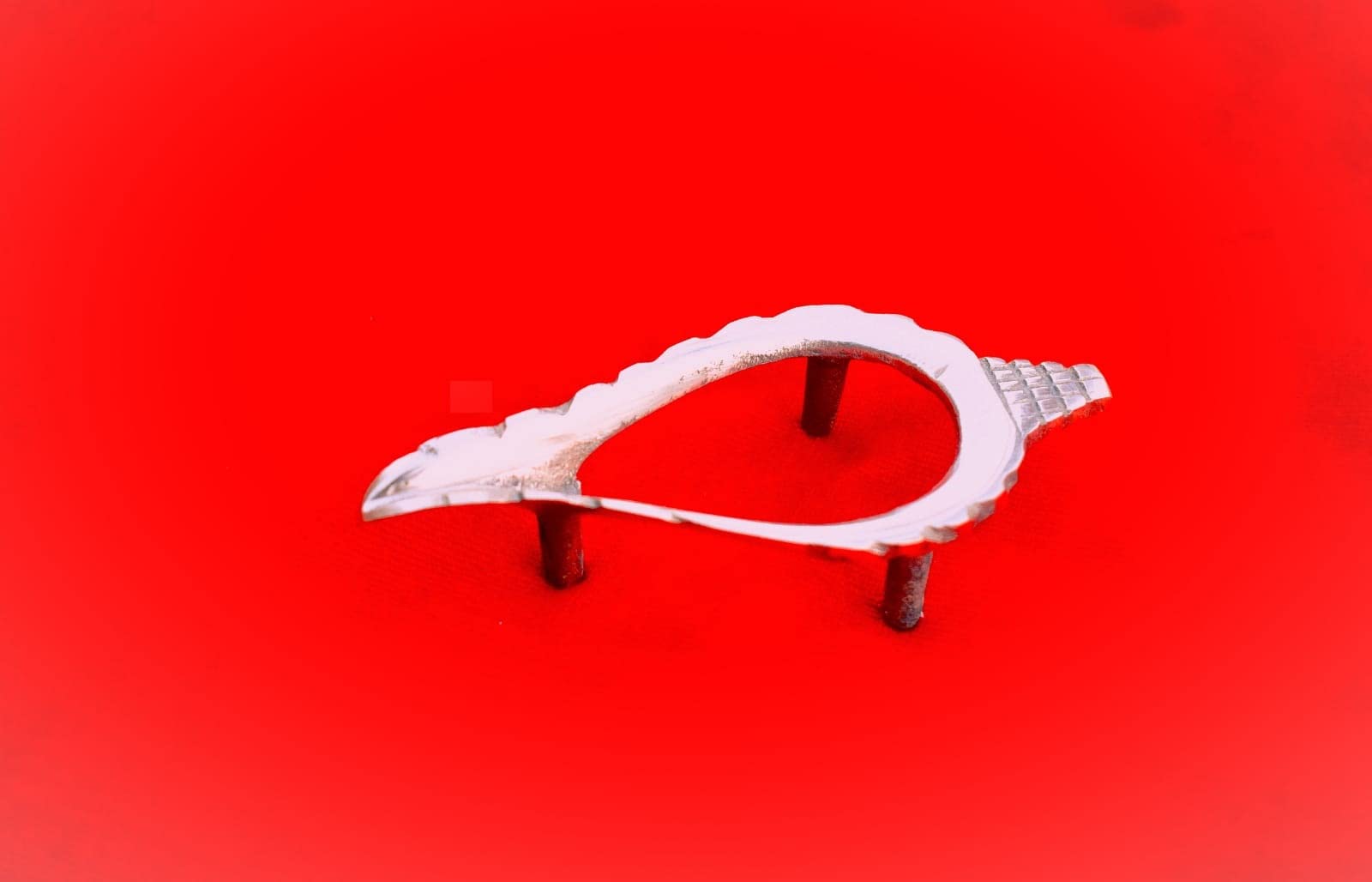 ISKCON VRINDAVAN Painted SHALIGRAM Stone from || Fully Hand Painted || Size 2 INCES Approx. (Shaligram Stand)