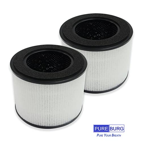 PUREBURG 2-Pack 3-IN-1 Replacement HEPA Filters Compatible with HIMOX H02 Air Purifier - Image 4