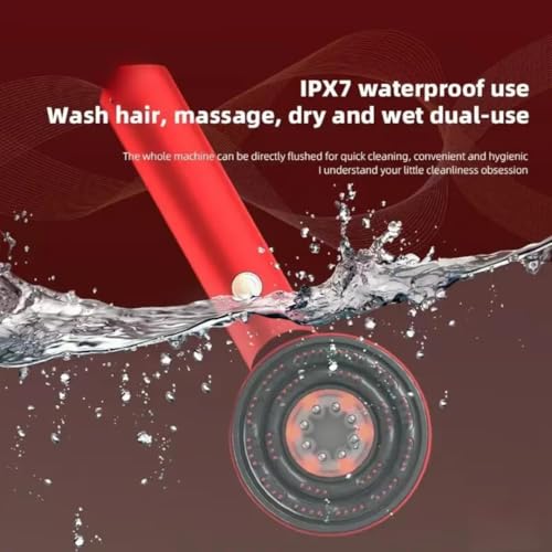 Image of Premium Head Scalp Electric Massager Comb | Scalp Massaging Brush with 3 In 1 Hair Oil Applicator | IPX7 Waterproof,Portable Deep Massager For Hair & Head Relaxation at Home | Shiatsu Massage for Hair Growth /Stress Relax