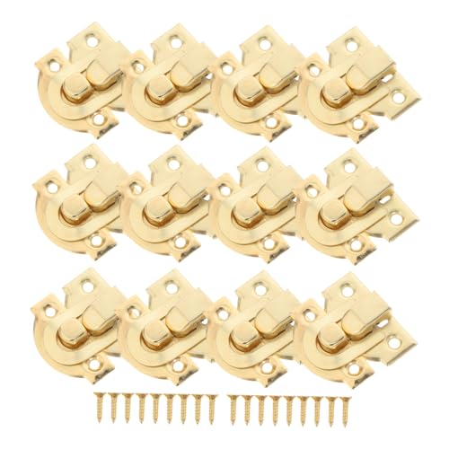 LIFKOME 30個 アンティーク風木製ボックス留めラッチ 耐久性アイアン製 ジュエリーボックスや工具箱用ヴィンテージケースハスプ 家具装飾に