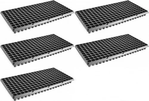 Kit com 5 bandejas sementeira 128 células para folhosas hortaliça...