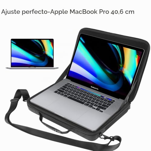 Funda para MacBook Pro 16 rígida con resistencia antichoque y espacio iPad Air M3 5