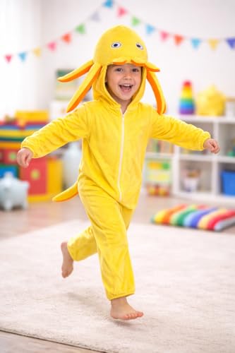 Image of Raj Costume Animal Fancy Dress Costume for Boys & Girls | Hooded Full Body Wildlife Zoo Animal Jumpsuit | Soft Costume for School Function, Fancy Dress, Halloween, Birthday, Cosplay & Role Play