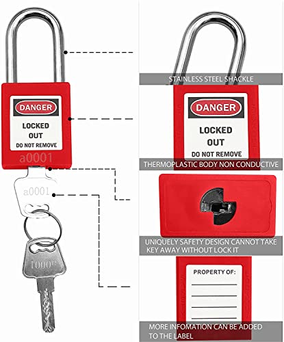 VBESTLIFE Étiquettes Loto Kit D'étiquetage De Verrouillage électrique