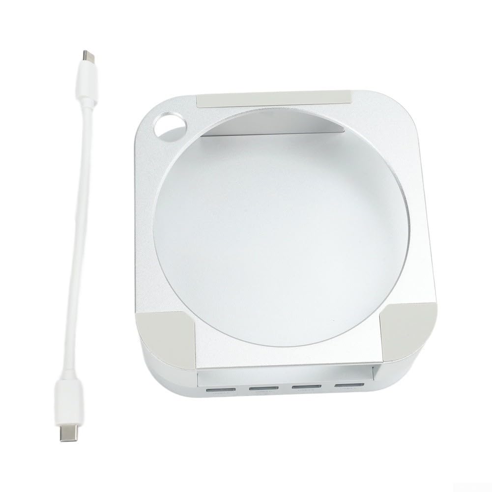 Stacja dokująca do komputera Mac do mini aluminium uchwyt pionowy USB 3.0 szybkie ładowanie, oszczędność miejsca, srebrna
