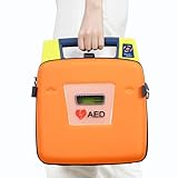 MATÉRIAUX DE HAUTE QUALITÉ : fabriqué à partir d'un tissu haute densité, indéchirable et imperméable, il offre une résistance à l'usure, une protection contre les éclaboussures et une grande légèreté. Il comprend une fenêtre transparente permettant de vérifier facilement l'état du DAE.