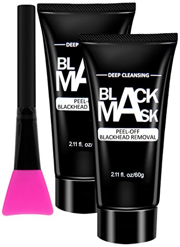 Colovis Blackhead Remover Bamboo charcoal Black Mask, Deep Cleansing Purifying Peel Off Mask (2pack)