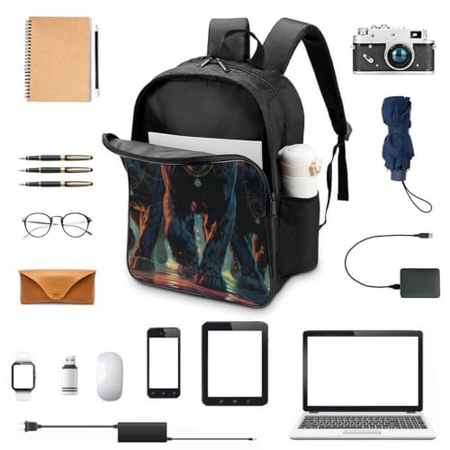 Sac à dos enfant léopard double compartiment adapté pour gourde et lunchbag