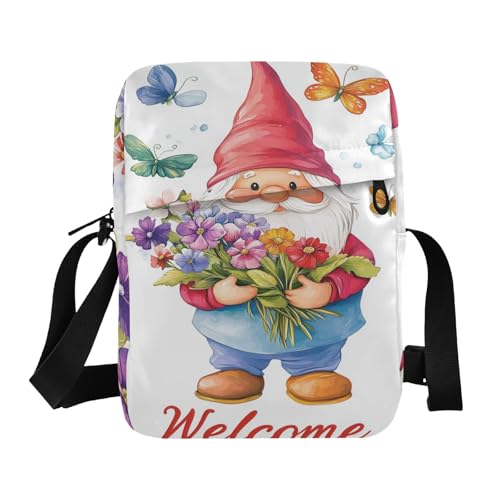 Spring Gnome small messenger bag for men cross body bag men Shoulder Hand Bags Adjustable Strap for Travel Casual
