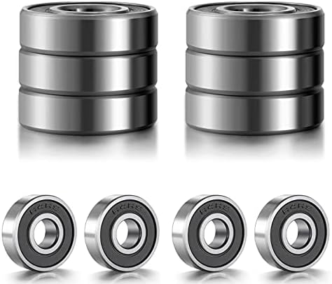 10 Pcs R4-2RS Micro Bearings, Double Rubber Sealed Bearings