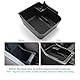 CDEFG Kompatibel mit VW Polo AW Taigo 2018-2024 2025 Mittelkonsole Armlehne Aufbewahrungsbox Handschuhfach Polo 2025 Aufbewahrung Auto Center Console Organizer Tray Polo AW Zubehör (Schwarz)