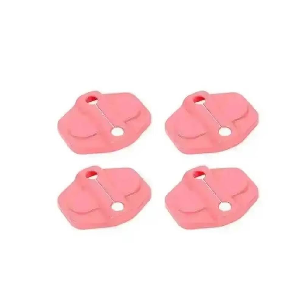 Car Door Lock Decoration Cover for Jeep for Compass for Patriot for Grand for Cherokee for Renegade for Wrangler JK Interior Trim Decal Decoration Accessories(Pink 4 pcs)