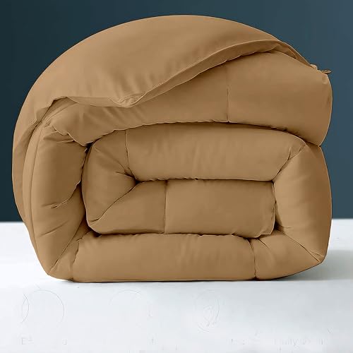 Image of Day Care - 600 GSM Hotel Quality-Down Alternative Microfiber Comforter for Heavy Winter Queen Size Comforter /Blanket /Rajai (90 inch x 90 inch Inches /228cm x 228cm) - Comforter Queen Size|Beige