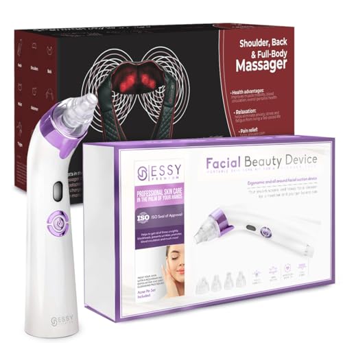 Appareil de massage Shiatsu et aspirateur points noirs Essy violet