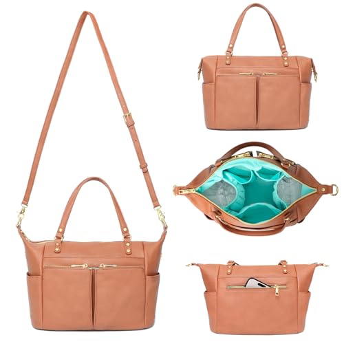 MOMINSIDE Mini Leather Diaper Clutch