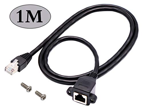 Cable de red Cat 6 Ethernet RJ45 macho a hembra 1 m miniatura 2
