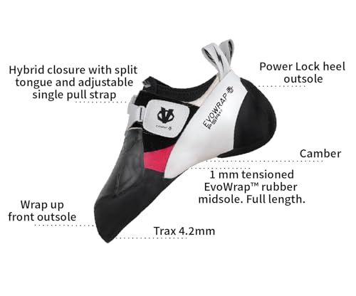 EVOLV Zenist Pro LV Rock Climbing Shoe for Competition, Bouldering, & Training Board Climbing3