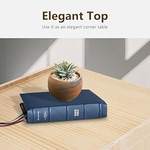 MCombo Wooden Dog Crate Furniture, Pet House End Table, Solid Wood Indoor Cage for Small Medium Dogs, 1421 (Natural) MCombo Wooden Dog Crate Furniture Pet House End Table Solid Wood Indoor Cage for Small Medium Dogs 1421 Natural