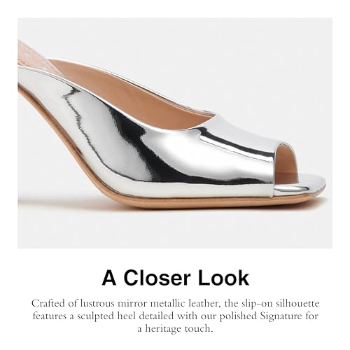 Coach Women's Laurence Metallic Leather Sandal4