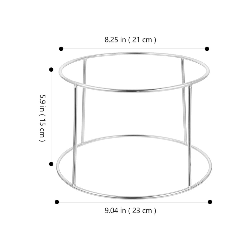 Kichvoe 2pièces Porte-Plats à Fruits de Mer Acier Inoxydable Support à Pizza Double Couche Étagère à Fruits de Mer pour Buffet