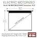 Akia Screens 104 inch Motorized Electric Remote Controlled Drop Down Projector Screen 4:3 8K 4K HD 3D Retractable Ceiling Wall Mount Black Projection Screen Office Home Theater Movie AK-MOTORIZE104V1