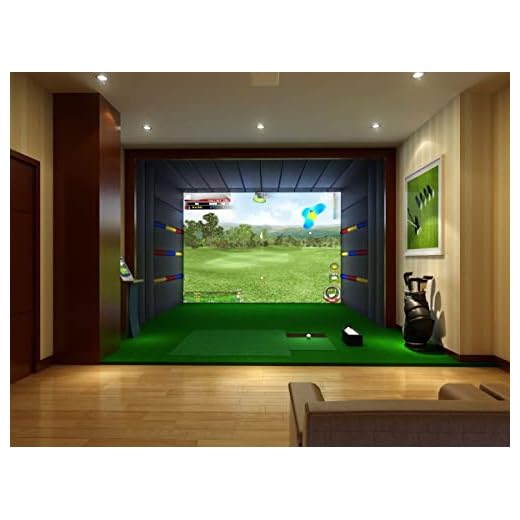 Golf Simulator - Indoor Golf Training System for Home & Commercial Use, Includes HD Impact Screen, Compatible with All Launch Monitors