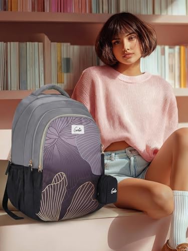 Image of Genie 19 inch Laptop Backpack for Women & Girls | Spacious Office, College & Travel Bag | Water Resistant, Multi-Compartment with Padded Laptop Sleeve