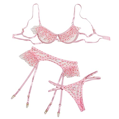 Couple de lingerie ensemble de soutien-gorge et string finitions haut de gamme