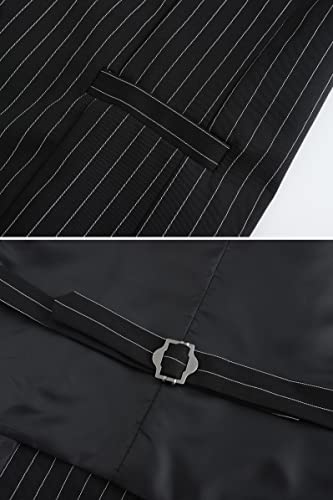 Gionforsy Mens Suit Vest 1920s Mens Vest Slim Fit Formal Business Gangster Waistcoat4