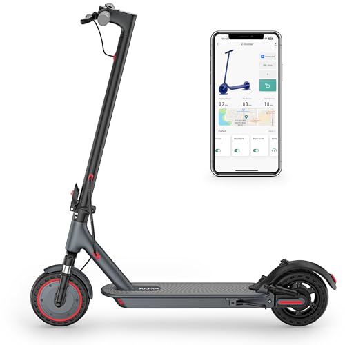 Image of Electric Scooter Adults, 350W Motor, 23 /15 Miles & 19 MPH Top Speed, Double Braking, Folding E-Scooter, with 8.5 inch Solid Tires