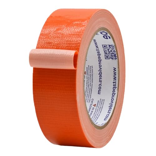 Image of MAT Duct Tape Racing Orange Industrial Grade, 1.5 inch x 60 ft. Waterproof, UV Resistant for Crafts, Home Improvement, Repairs, & Projects