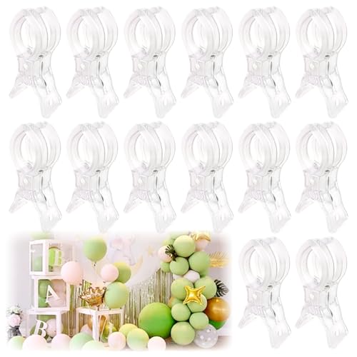 14 Pack Clear Balloon Arch Clips 3.5 Plastic Transparent Clamps Heavy Duty Spring Clamps for Balloon Arch Birthday Decoration Crafts Woodworking Photography Studios