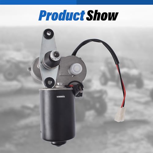 Image of WFLNHB 12V Electric Windshield Wiper Motor Kit Replacement for Polaris RZR Replacement for Kawasaki Replacement for Can Am