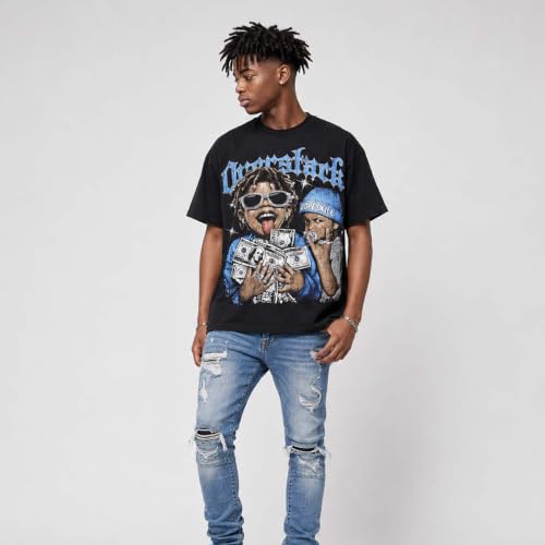Image of DopeSkill Graphic Tee Streetwear Hip Hop Hypebeast Street Style Unisex T-Shirt Sneaker Colour Matching Shirts Swag Y2K Style