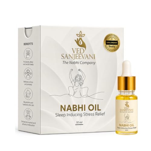 Image of Ved Sanjeevani, Sleep-Inducing Stress Relief Nabhi Oil | For Relaxation & Sleep Quality | With Herbal Aromatherapy (10 ml)