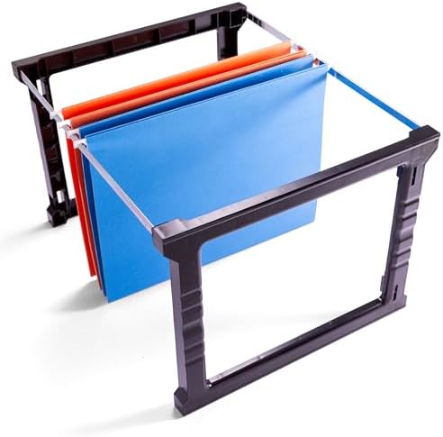 Officemate Plastic Hanging File Folder Frame, 18 Inch, Letter and Legal Size. 1 Set (91961), Assorted Colors