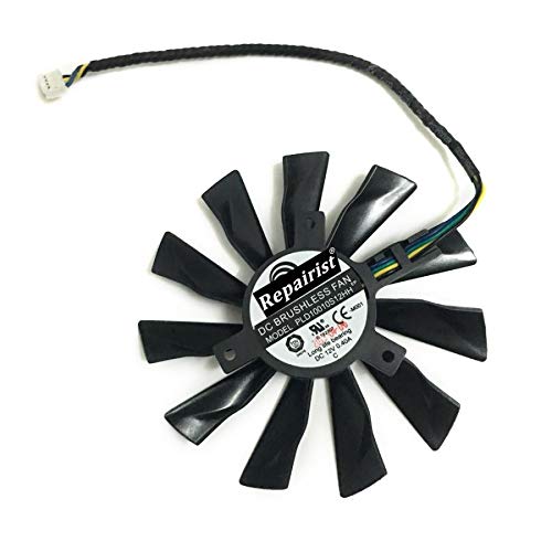 Miwaimao GPU Cooler 95mm 4 Pin PLD10010S12HH Graphics Card Fan Cooler For Radeon MSI GTX 770 760 R9 280X 290X as Replacement